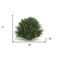 Set of Six 8" Green Artificial