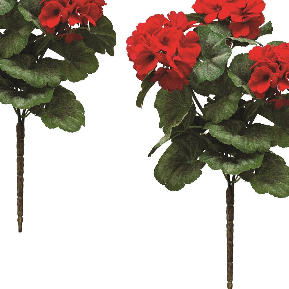 Set of Two 12" Green Artificial