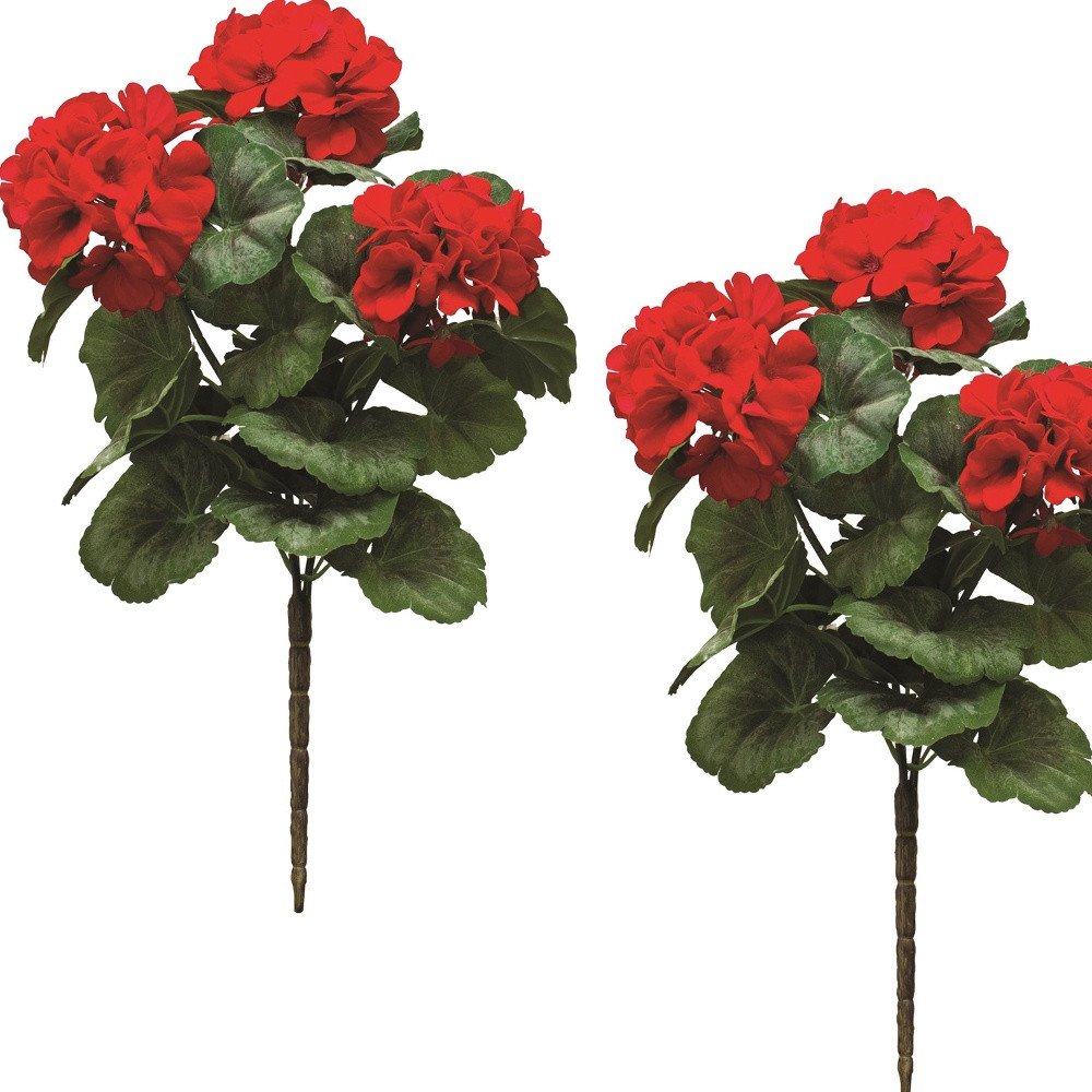 Set of Two 12" Green Artificial