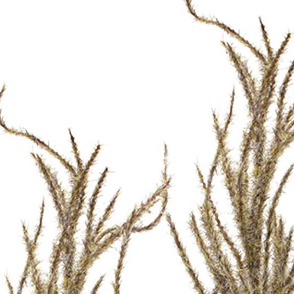 Set of Four 3" Brown Artificial Pampas