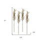 Set of Four 3" Brown Artificial Pampas