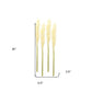 Set of Four 1" Beige Artificial Pampas