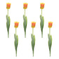 Set of Six 2" Green Artificial