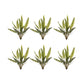 Set of Six 5" Green Artificial Fern