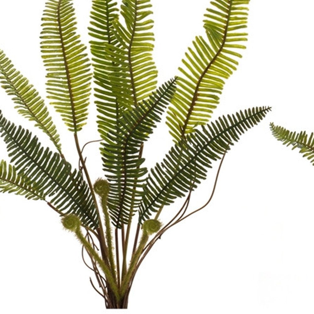 Set of Six 5" Green Artificial Fern
