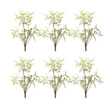 Set of Six 3" Green Artificial Fern
