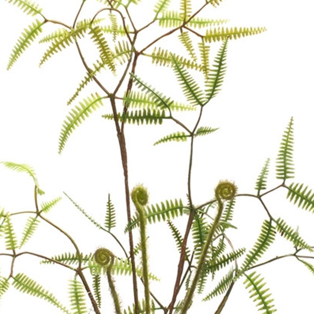 Set of Six 3" Green Artificial Fern