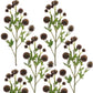 Set of Six 3" Brown Artificial
