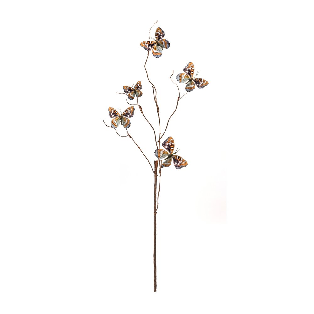 Set of Six 3" Orange Artificial