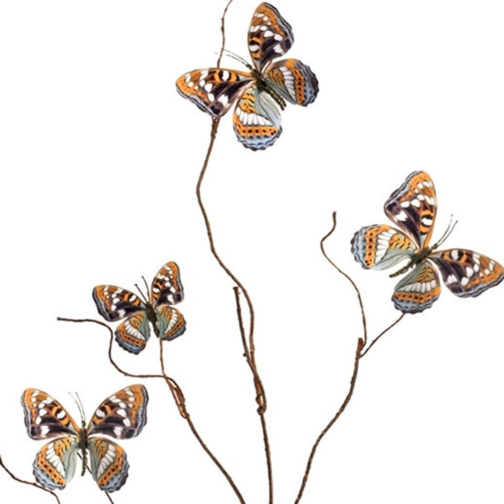 Set of Six 3" Orange Artificial