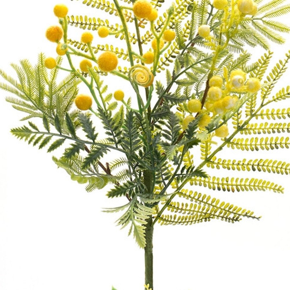 Set of Six 4" Green Artificial