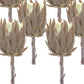 Set of Six 4" Brown Artificial