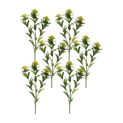 Set of Six 7" Green Artificial