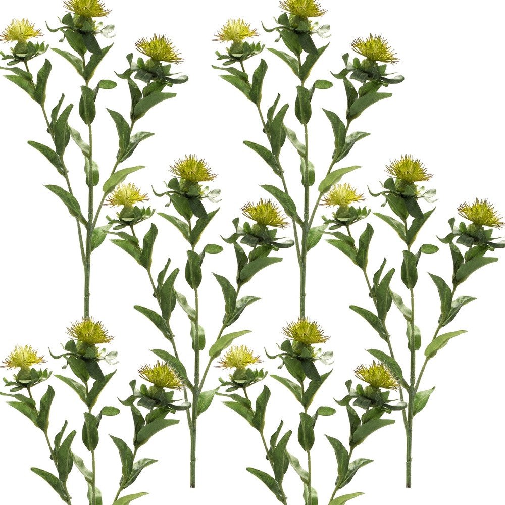 Set of Six 7" Green Artificial