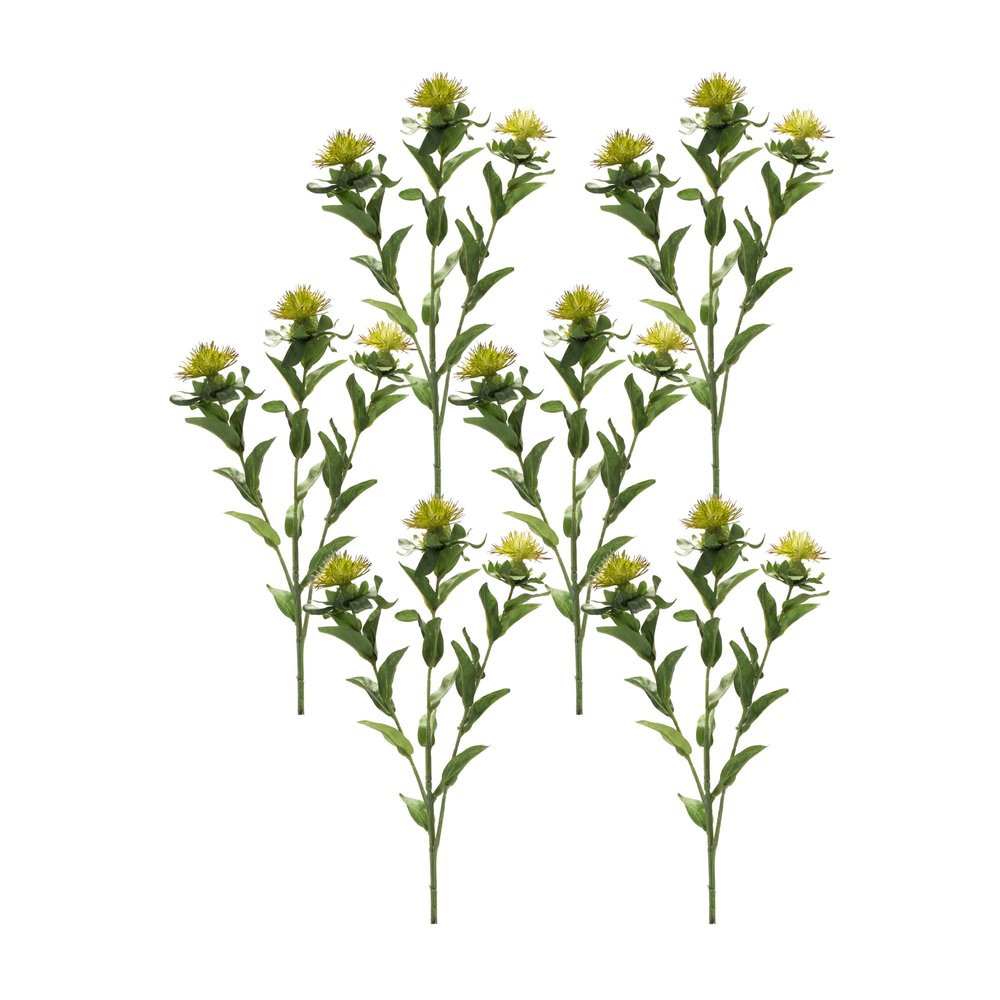 Set of Six 7" Green Artificial