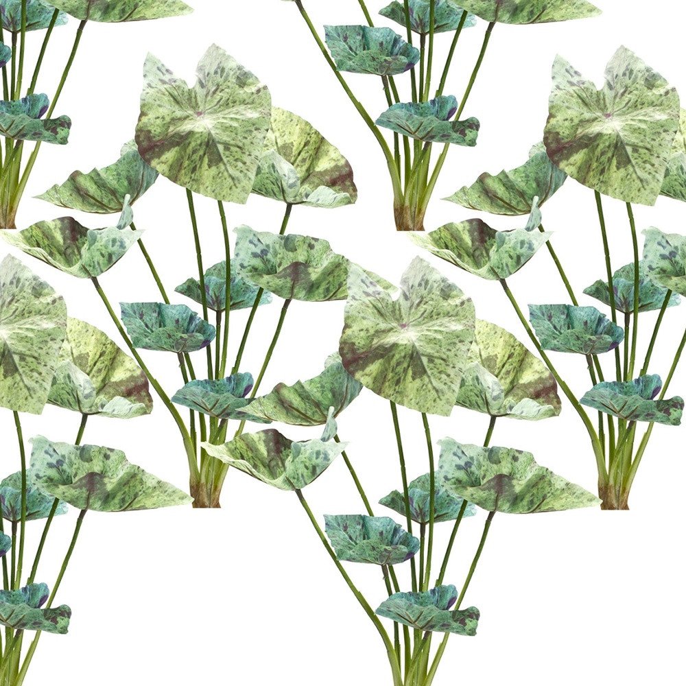 Set of Six 3" Green Artificial