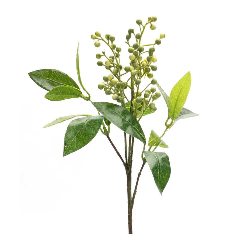 Set of Six 6" Green Artificial