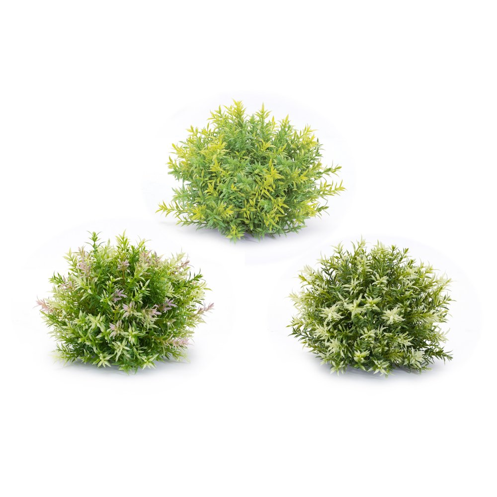 Set of Six 10" Green Artificial