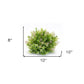 Set of Six 10" Green Artificial