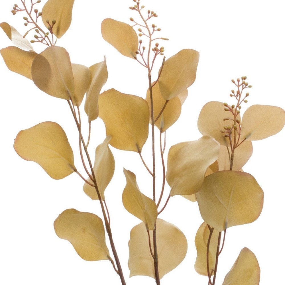 Set of Two 3" Brown Artificial Eucalyptus