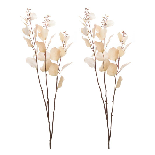 Set of Two 3" Beige Artificial