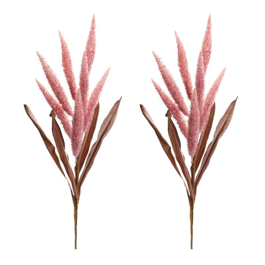 Set of Two 4" Pink Artificial