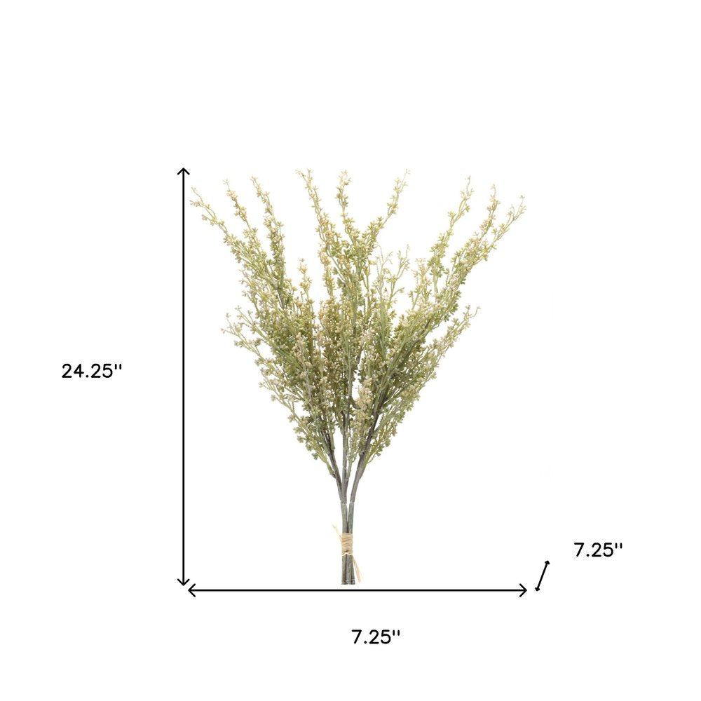 Set of Two 7" Green Artificial