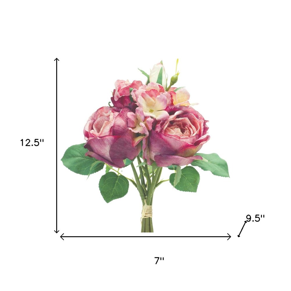 Set of Six 7" Purple Artificial