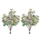 Set of Two 4" Green Artificial
