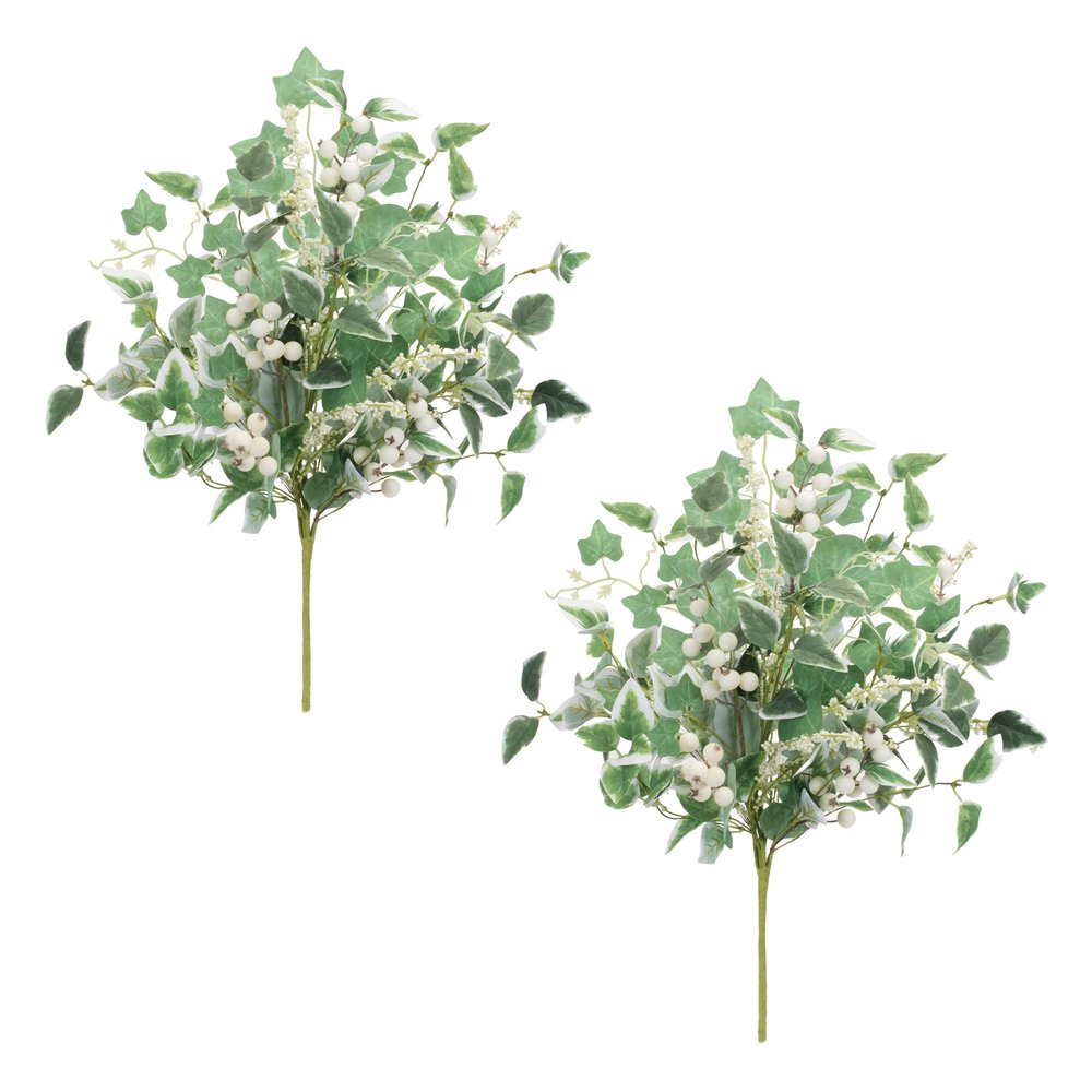 Set of Two 16" Green Artificial