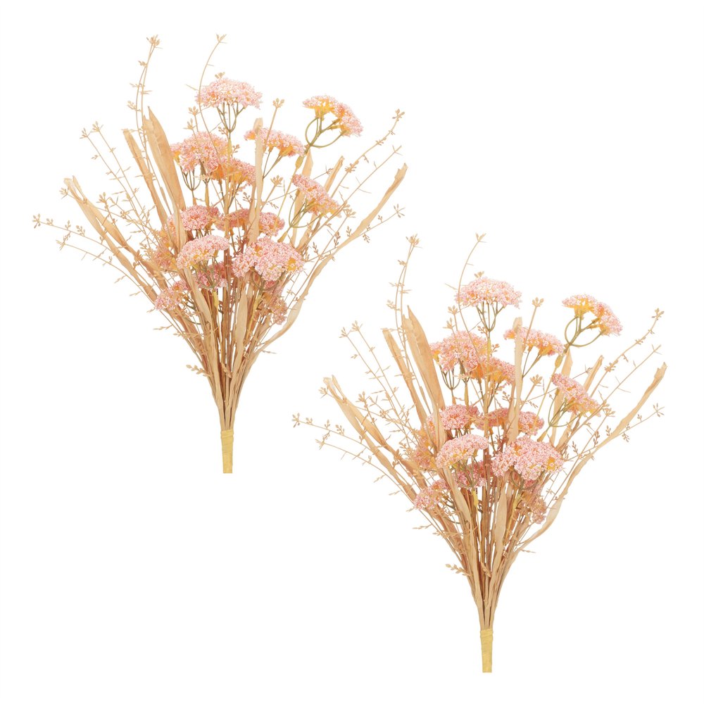 Set of Two 6" Pink Artificial
