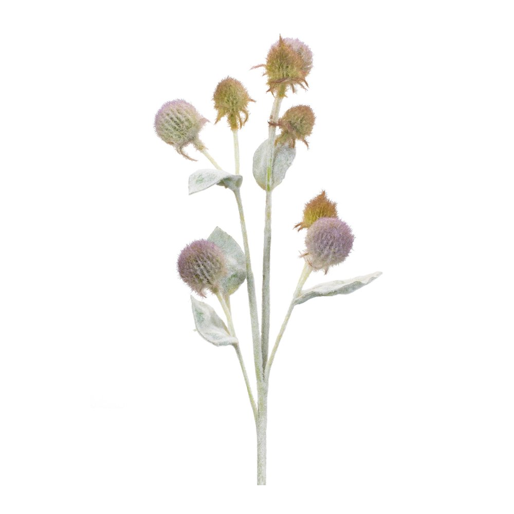 Set of Six 2" Purple Artificial