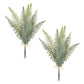 Set of Two 2" Green Artificial Fern