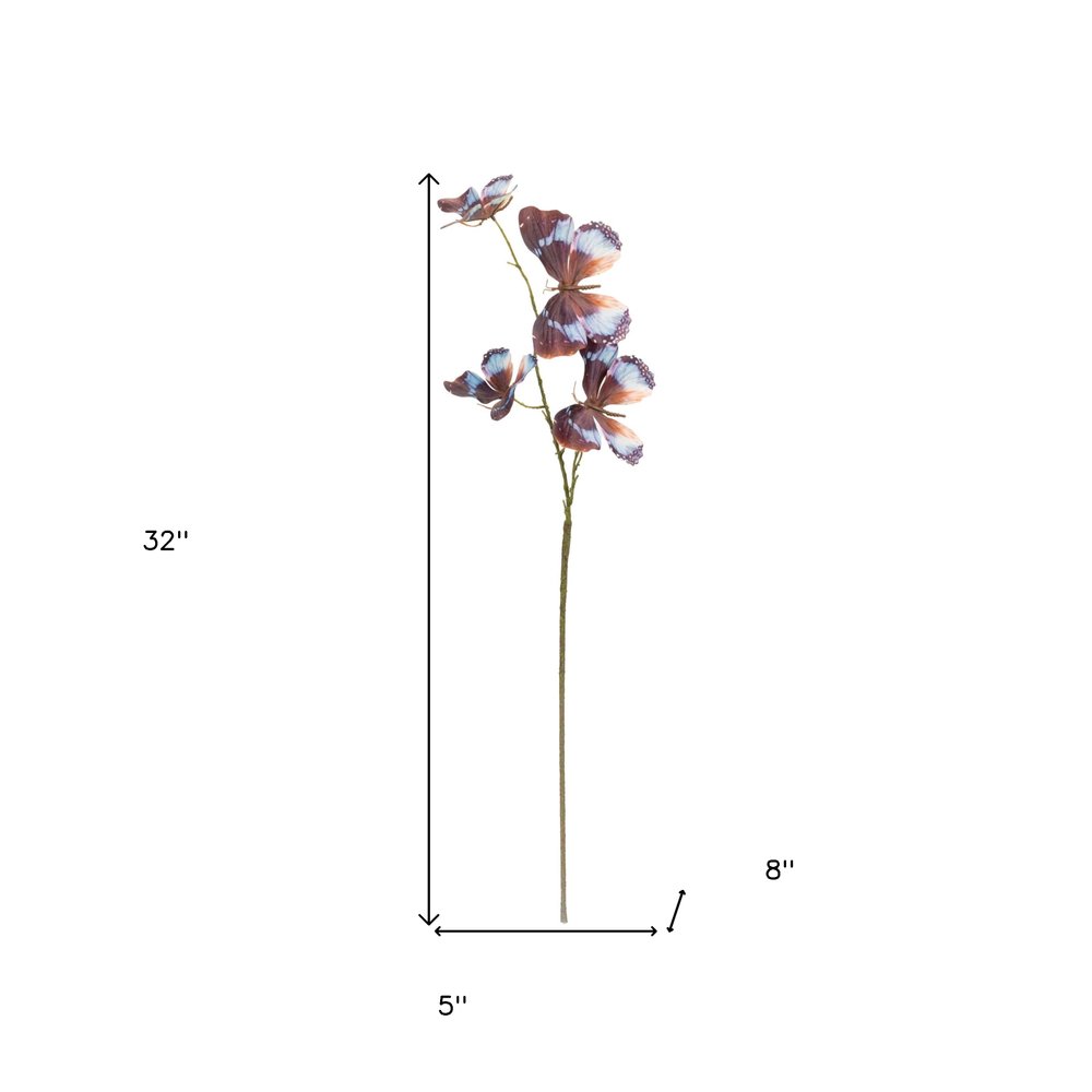 Set of Six 5" Brown Artificial