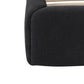 Dark Gray Tufted Linen Blend Upholstered King Bed Frame
