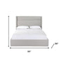 Gray Fabric Upholstered Queen Bed Frame