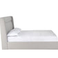 Gray Fabric Upholstered Queen Bed Frame