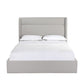 Gray Fabric Upholstered Queen Bed Frame
