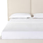 Beige Tufted Boucle Queen Bed Frame