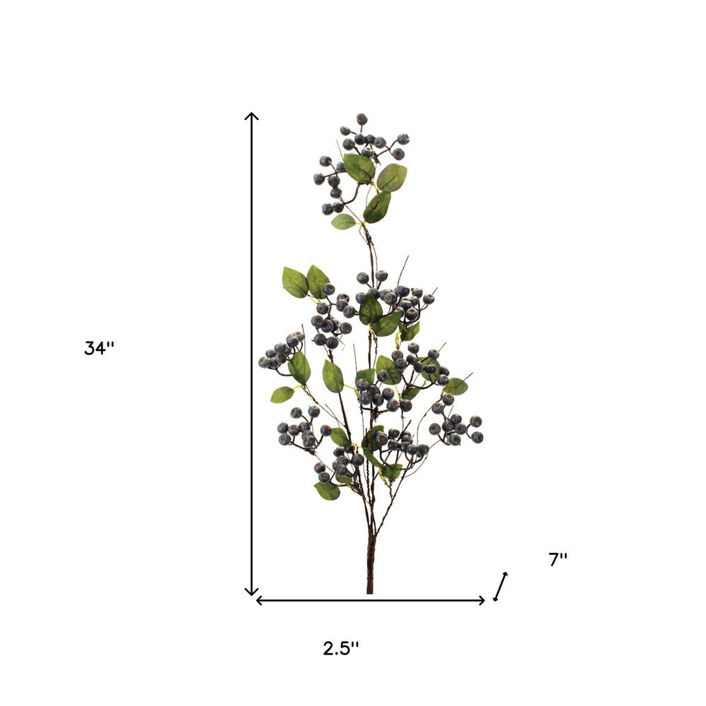 Set of Two 3" Blue Artificial