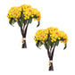 Set of Two 7" Yellow Artificial