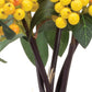 Set of Two 7" Yellow Artificial