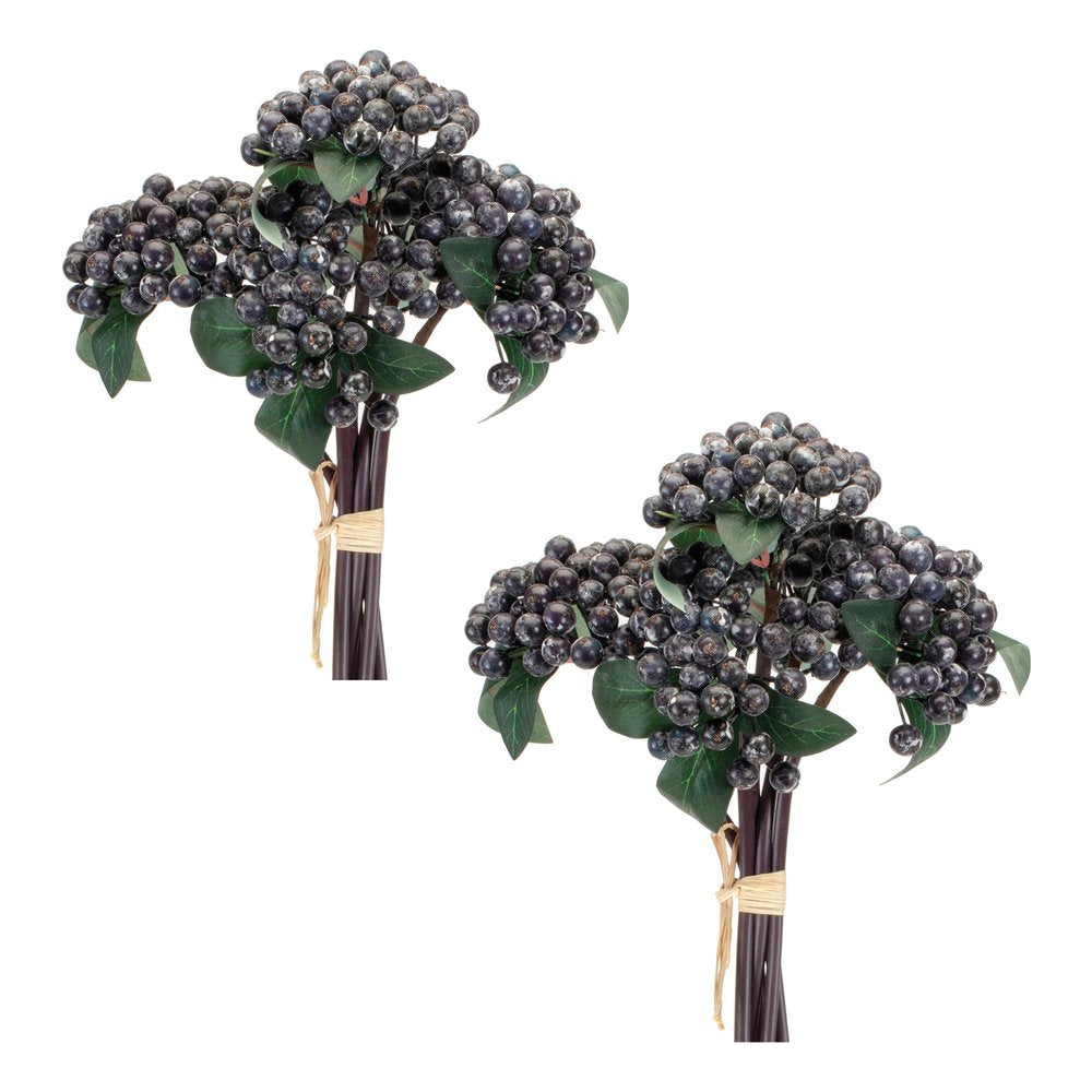 Set of Two 7" Blue Artificial