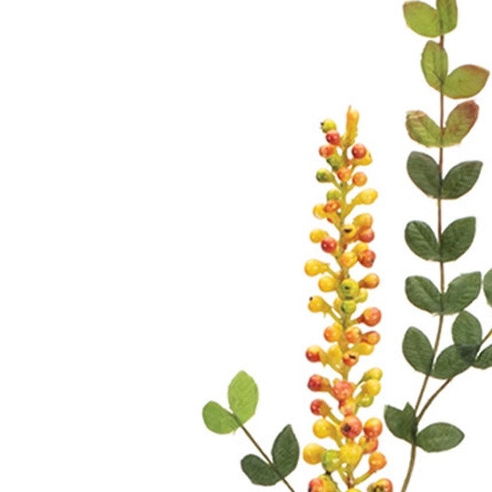 Set of Six 2" Yellow Artificial