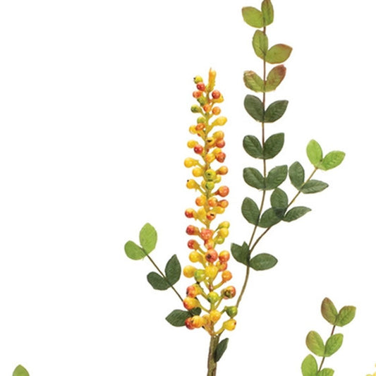 Set of Six 2" Yellow Artificial