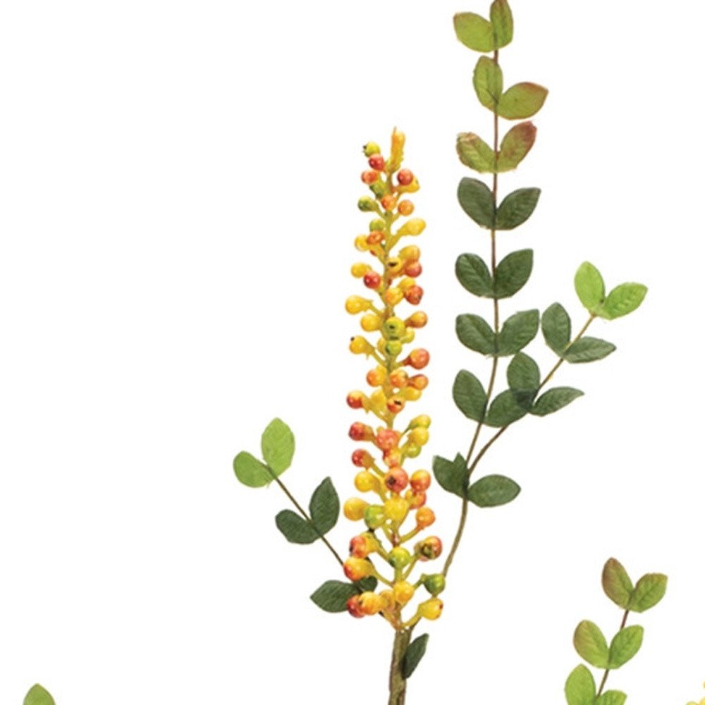 Set of Six 2" Yellow Artificial