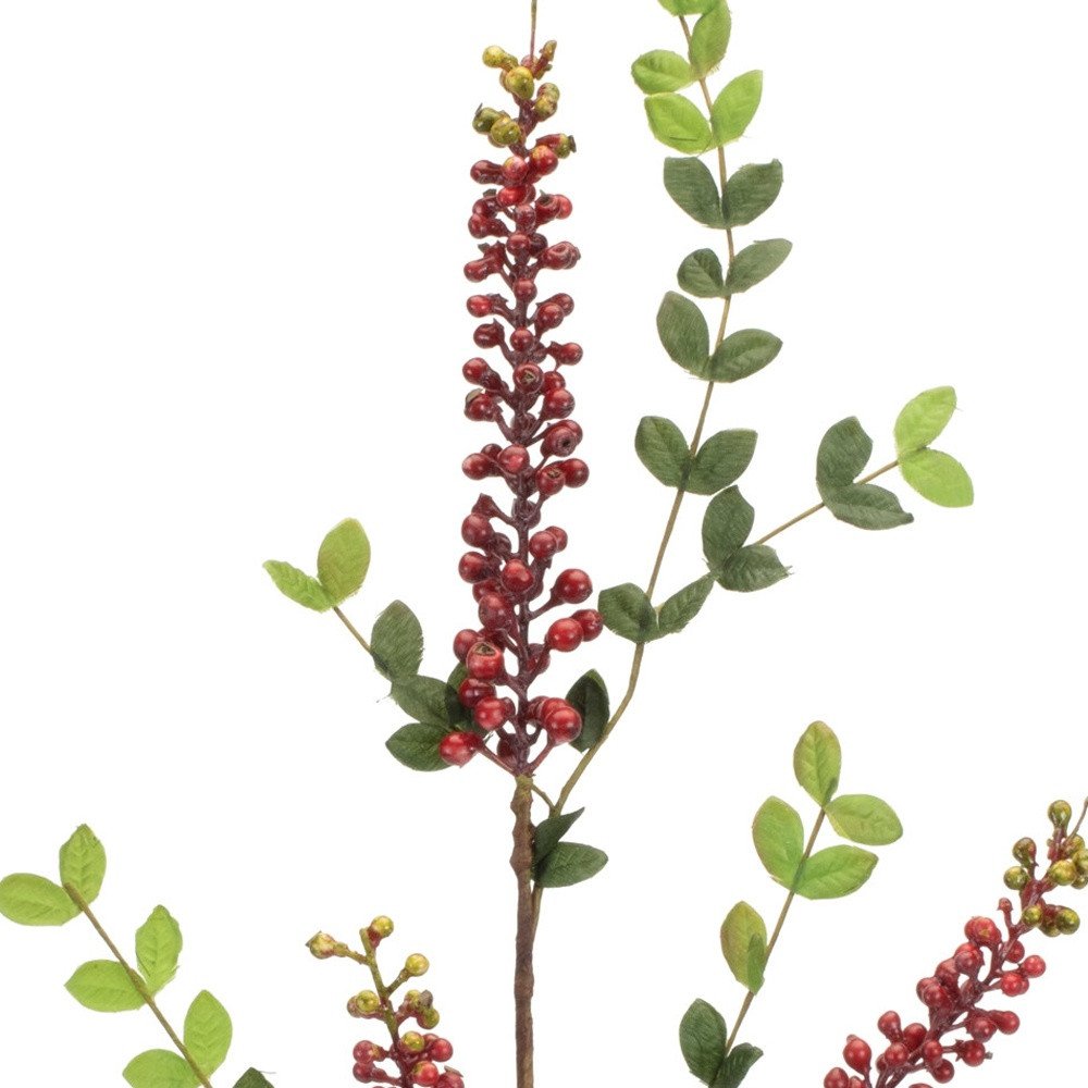 Set of Six 2" Red Artificial