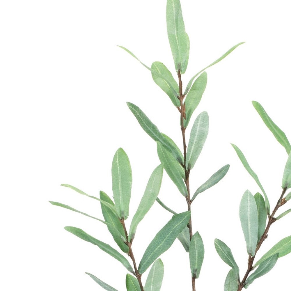 Set of Two 3" Green Artificial Olive