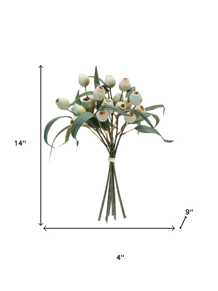 Set of Two 4" Green Artificial