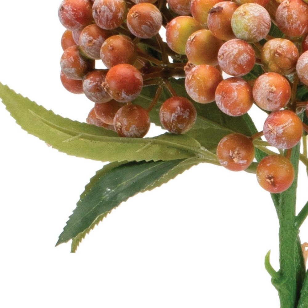 Set of Two 6" Orange Artificial